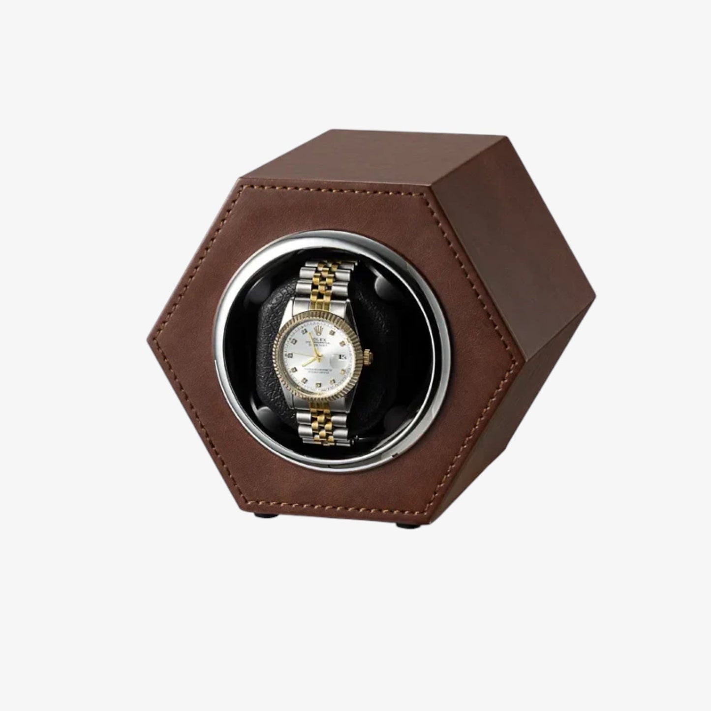 Automatic Watch Winder 1 Slot Shadow - PU Leather Automatic Watch Case with Silent Motor