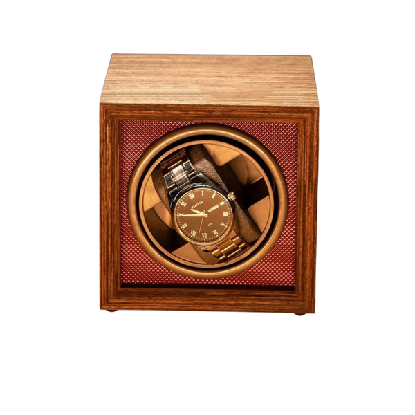 Remontoir De Montre Automatique 1 Montre - Bois Avec Moteur Silencieux USB - Tourneur Montre