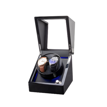 Remontoir Montre Automatique 2 Montres – Bois Noyer – Silencieux