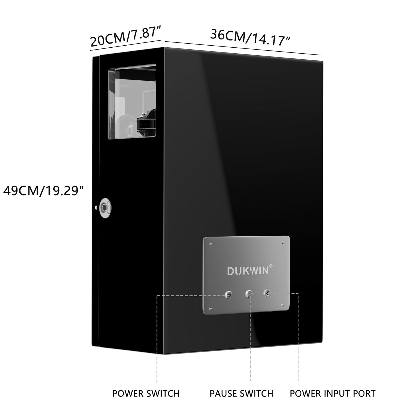 Uhrenbeweger 6 Uhren mit Fingerabdruck-Sperre, LCD-Touchscreen und patentiertem Design