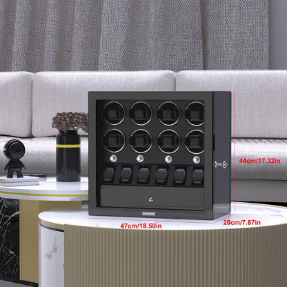 Uhrenbeweger 8 Uhren mit Display für 6 weitere Automatikuhren – Carbon Tech Kollektion