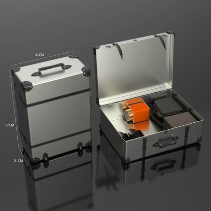 Automatik Uhrenbeweger 1 Uhr - Extrem Leiser Premium Uhrenbeweger für Rolex & Mechanische Uhren, Veganes Leder (Flame Orange)