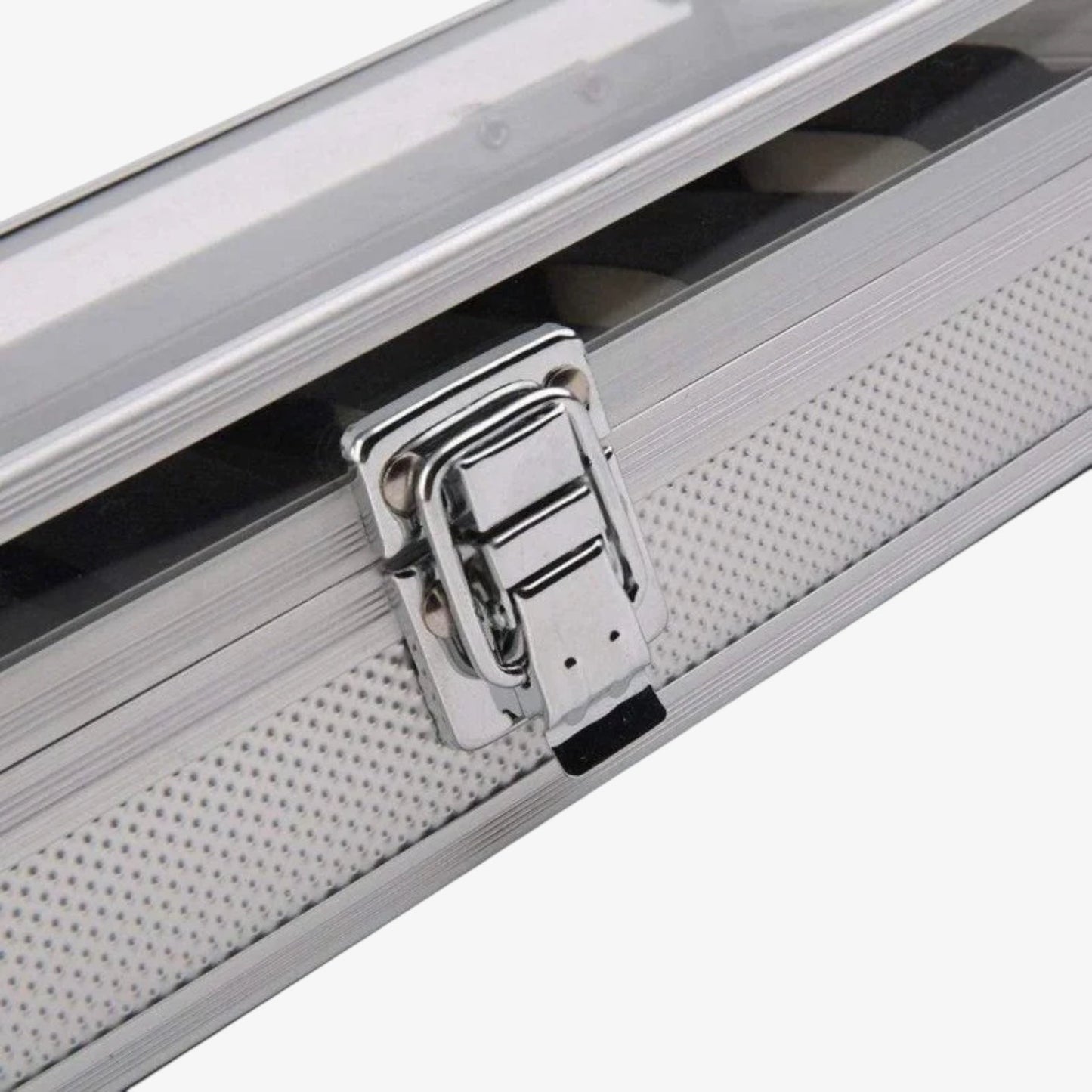 Brushed aluminum watch box - Shockproof storage case 6 to 12 slots - Automatic and quartz watch case