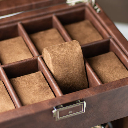 Tempus Automatic Watch Winder - 2 Rotary Automatic Watch Winder Box + 8 Storage Spaces