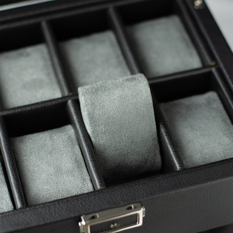 Automatic Watch Winder - Silent Watch Box - 10 Watches - Black