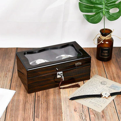 Boîte à Montre - 2 Emplacements – Bois – Intérieur Velours