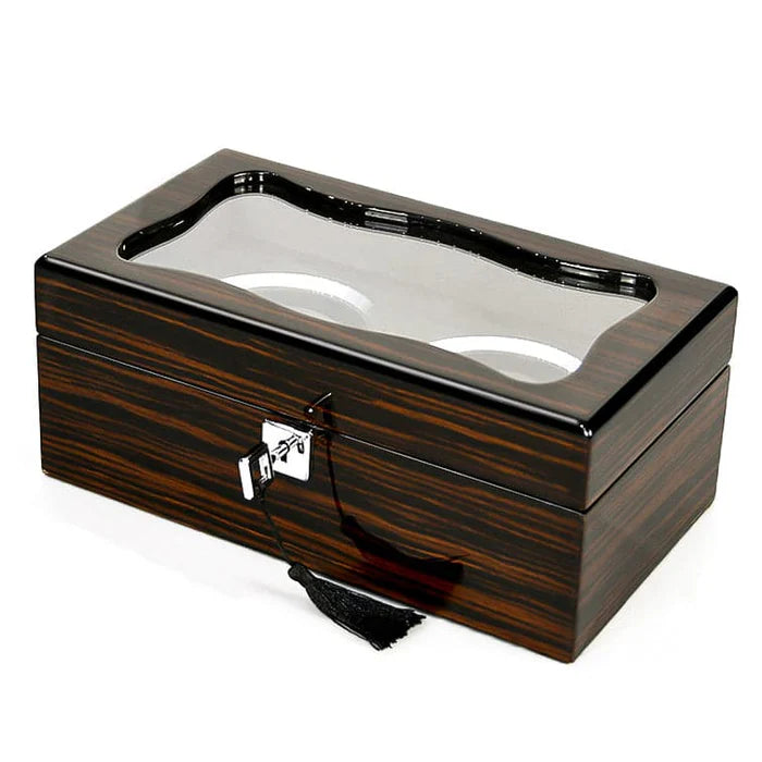 Boîte à Montre - 2 Emplacements – Bois – Intérieur Velours