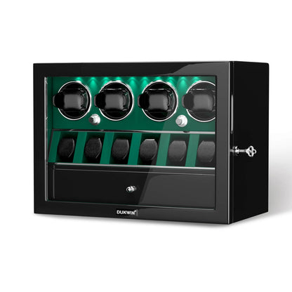 Uhrenbeweger 4 Uhren mit Display für 6 weitere Automatikuhren – Imperial Grün