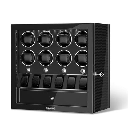 Uhrenbeweger 8 Uhren mit Display für 6 weitere Automatikuhren – Carbon Tech Kollektion
