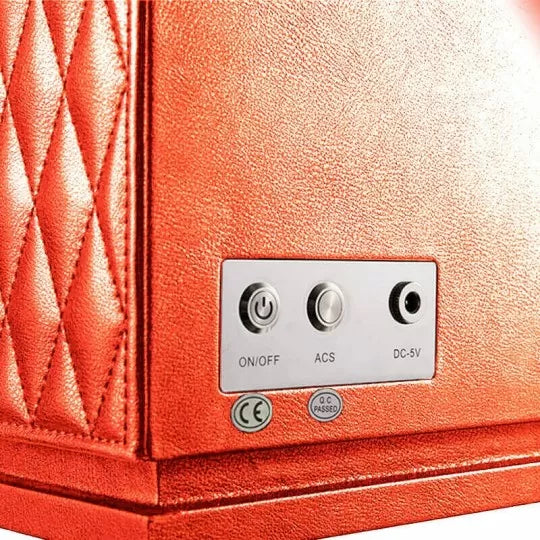Automatic Watch Winder for 4 Watches – Orange Leather – Silent
