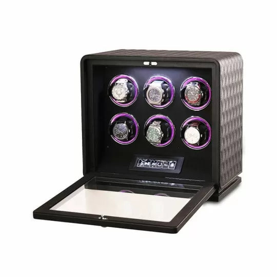 Remontoir Montre Automatique 6 Montres – Cuir – Silencieux