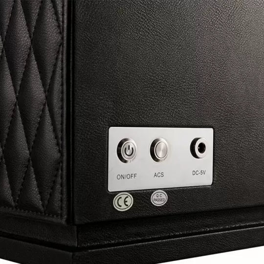 Remontoir Montre Automatique 2 Montres – Cuir Noir – Silencieux