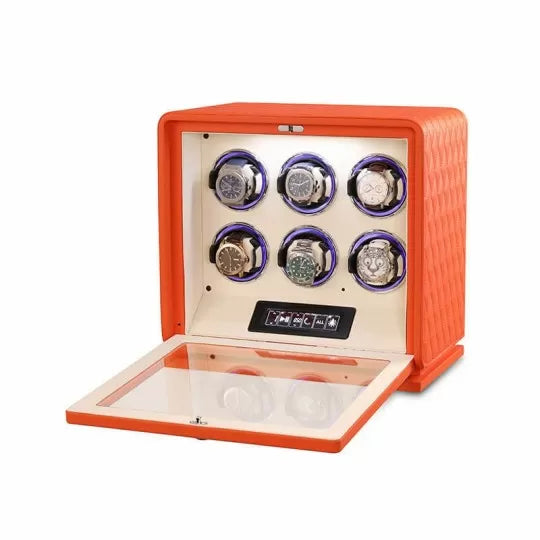 Remontoir Montre Automatique 6 Montres – Cuir – Silencieux