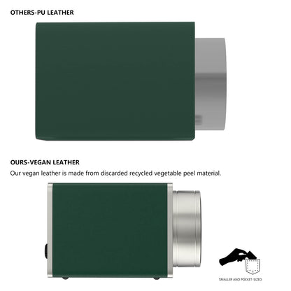 Automatik Uhrenbeweger 1 Uhr - Extrem Leiser Premium Uhrenbeweger für Rolex & Mechanische Uhren, Veganes Leder (Hulk Grün)