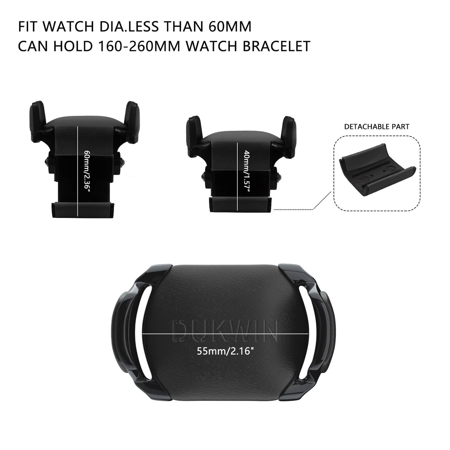 Automatik Uhrenbeweger 1 Uhr - Extrem Leiser Premium Uhrenbeweger für Rolex & Mechanische Uhren, Veganes Leder (Midnight Black)