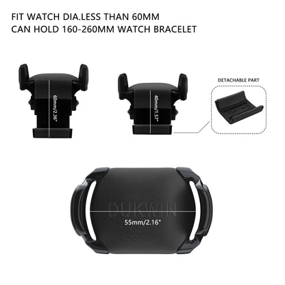 Automatik Uhrenbeweger 1 Uhr - Extrem Leiser Premium Uhrenbeweger für Rolex & Mechanische Uhren, Veganes Leder (Midnight Black)