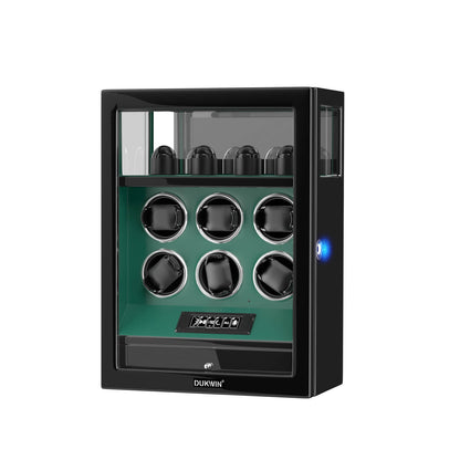 Uhrenbeweger 6 Uhren mit Fingerabdruck-Sperre, LCD-Touchscreen und patentiertem Design