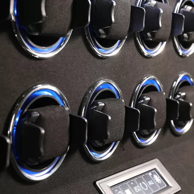 Remontoir Montre Automatique 6 Montres – Cuir Noir – Silencieux