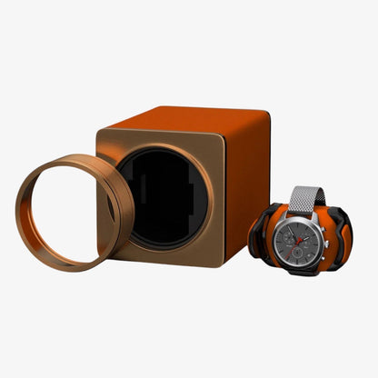 Automatic Watch Winder The Unique - Ultra-quiet matte black automatic watch case with Mabuchi motor