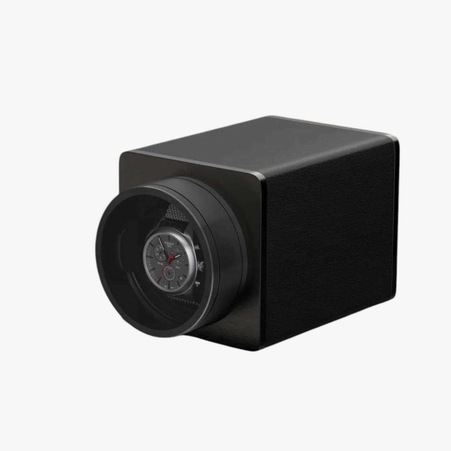 Automatic Watch Winder The Unique - Ultra-quiet matte black automatic watch case with Mabuchi motor