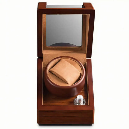 Single Automatic Watch Winder in Oak Wood - Silent - Mabuchi Motor - Premium Wooden Watch Winder