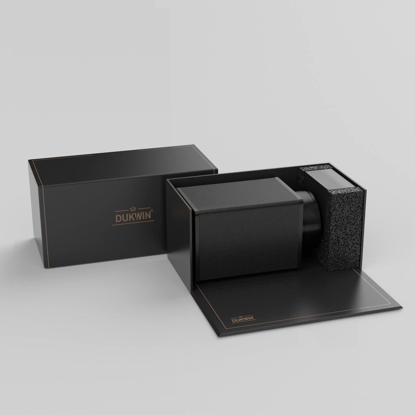 Automatik Uhrenbeweger 1 Uhr - Extrem Leiser Premium Uhrenbeweger für Rolex & Mechanische Uhren, Veganes Leder (Midnight Black)